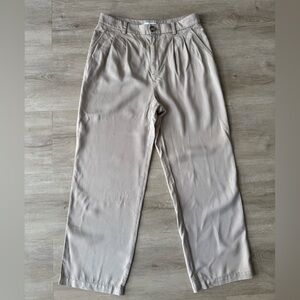 LOFT Khaki Cream Tan Trousers Pants SZ 6P